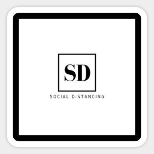 SD-Social Distancing #1 Sticker